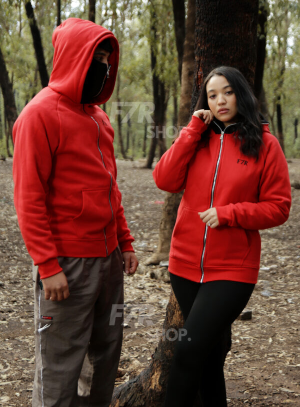 balaclava zipper rouge